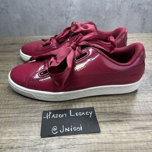 Puma~Women’s~Basket Heart Tibetan Red Patent Sneakers (363073 05) ~Size 10